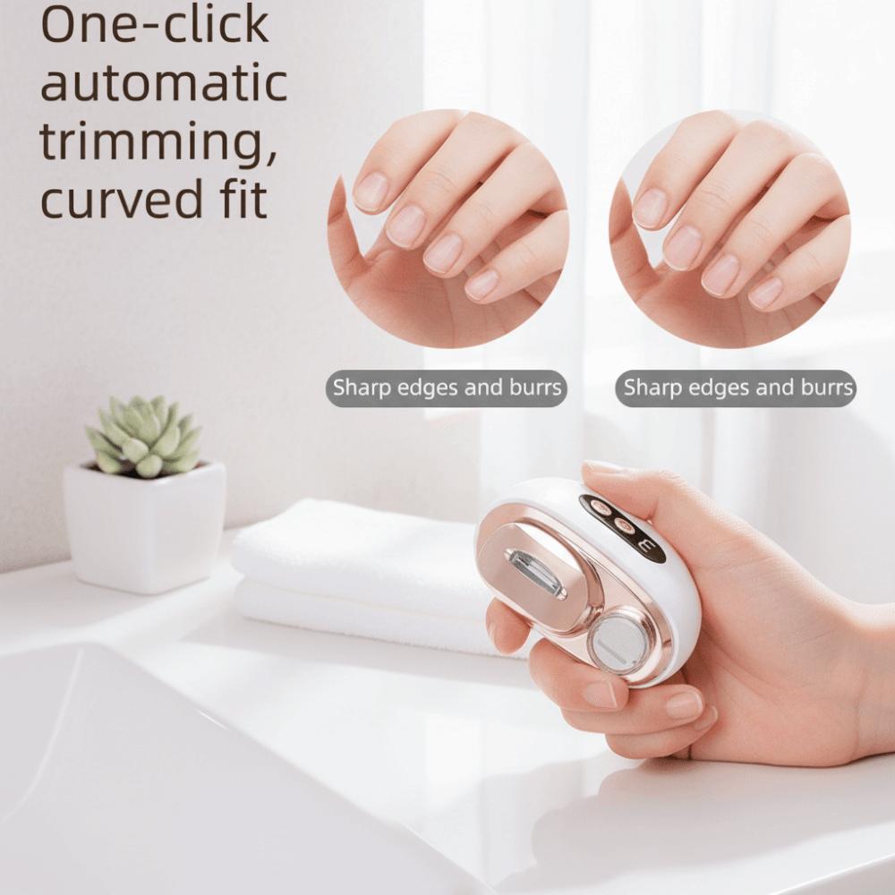 Anti-Splash Electric Nail Trimmer Rechargeable Nail Care Machine Electric Nail Clippers Pedicure