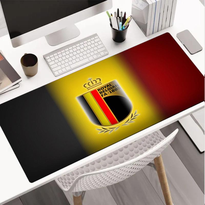 Belgian Football Association Emblem Mouse pad Mouse pad, Gaming Mouse Pad, keyboard pad, Desk Decor for computer notebook Fan Gift Birthday Gift