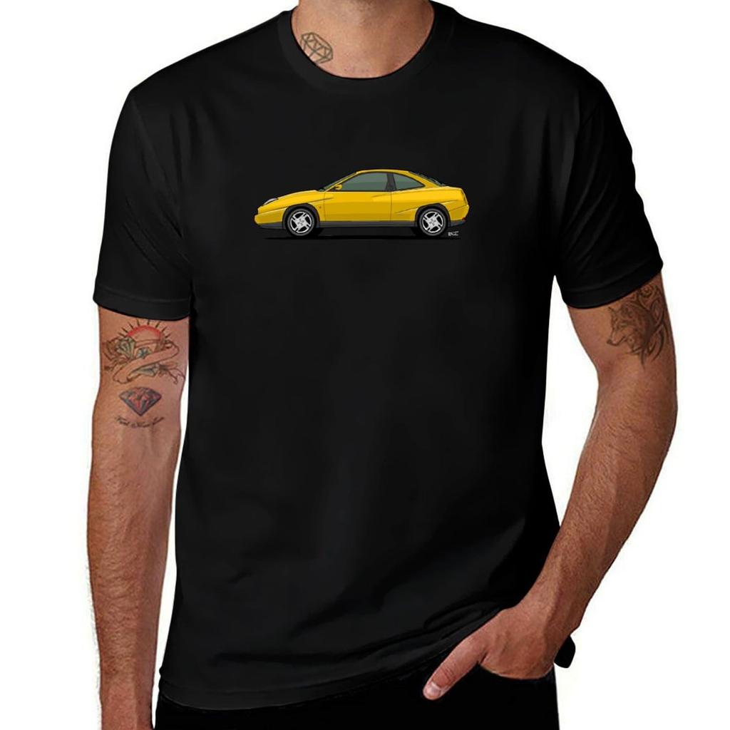 Fit Coupe Single Illustration Tshirt High Elasticity Sports Tee Shirt