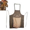 Men Chef Prank Apron with Surprise Pocket Adjustable Straps Kitchen Apron Fun White Elephant Gift for BBQ