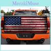 Смелый красно-белый принт американского флага, задняя графическая наклейка для грузовиков и внедорожников