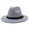 Unisex British Classic Large Brim Fedora Lightweight Hat For Autumn Winter