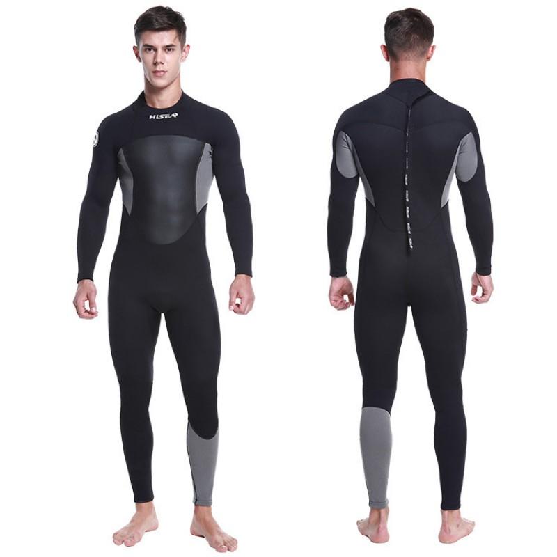 Mens 1.5mm Neoprene Wetsuit Full Suit Snorkeling Surfing Swimming Warmth Protection