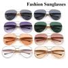 Unisex New Fashion UV400 Sunglasses Men Women Trendy Metal Frame Sunglasses Goggles Outdoor Street Fashion Sunglasses