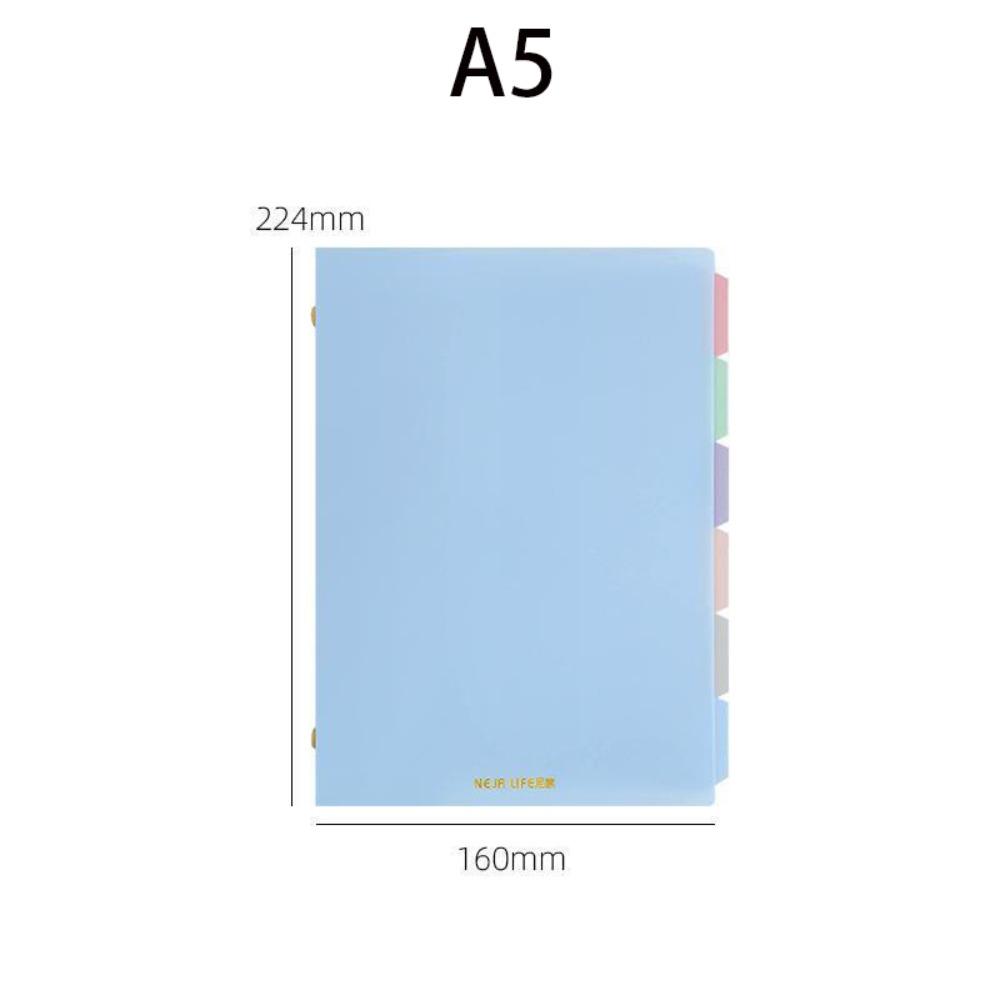 A5/B5 Color Binder Notebook Soft Student Notebooks New Student Stationery
