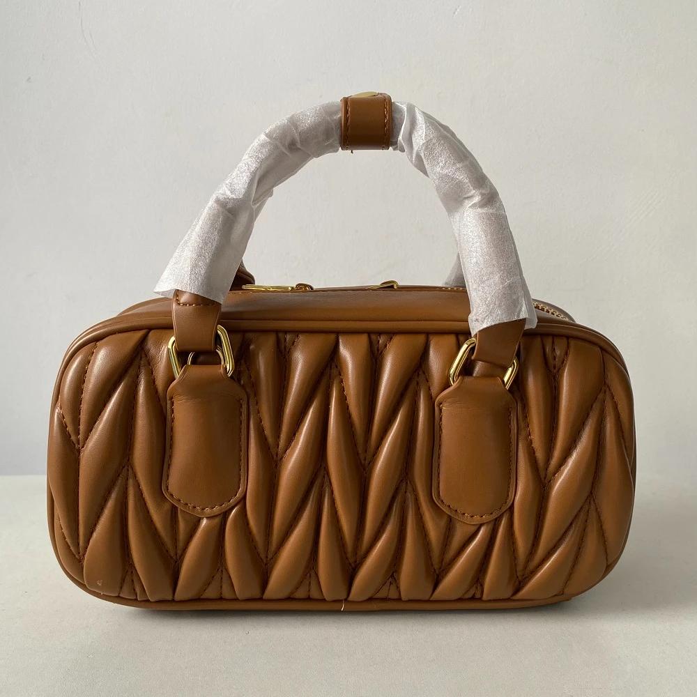 Сумка-боулинг для женщин Boston Crossbody сумка класса люкс