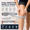 1 Pair Adjustable Patella Knee Strap Silicone Support Band for Pain Relief Breathable Sports Knee Brace for Running/Basketball/Fitness