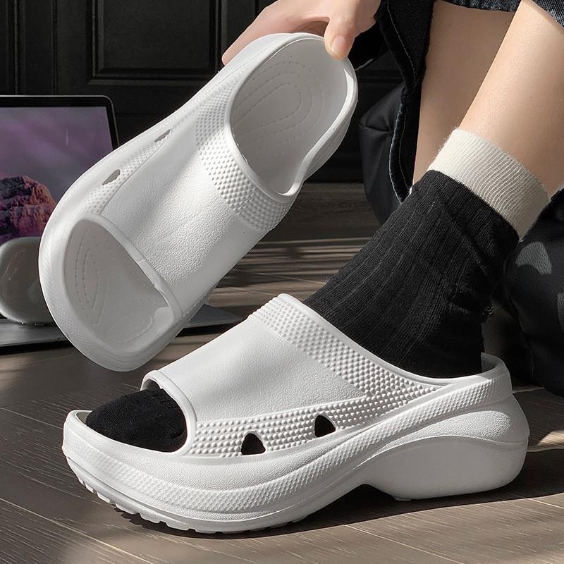 Fashion Shevalues Women's Thick Bottom Sandals Summer Outdoor Fashion High Heel Beach Shoes Comfortable Soft Sole Lady Platform Slippers