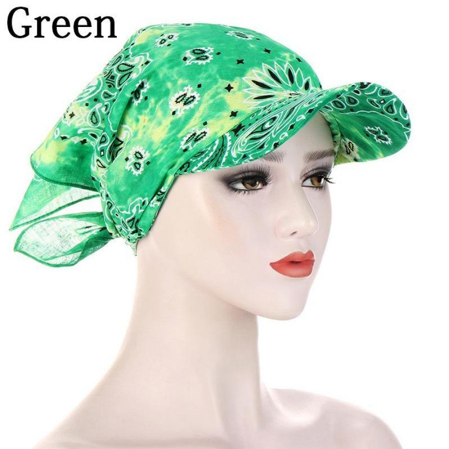 1PC Leisure For Women Men Bandana Scarf Printed Sunscreen Hedging Cap Peaked Cap Outdoor Supplies