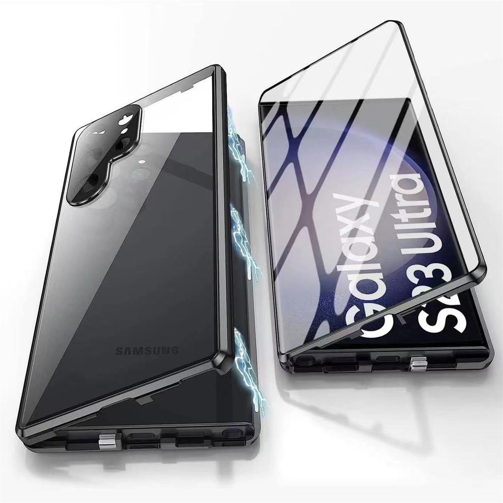 Подходит для Samsung S25u Magneto 24FE Чехол для мобильного телефона Анти-шпионское стекло Металлическая магнитная защелка Защита от падений