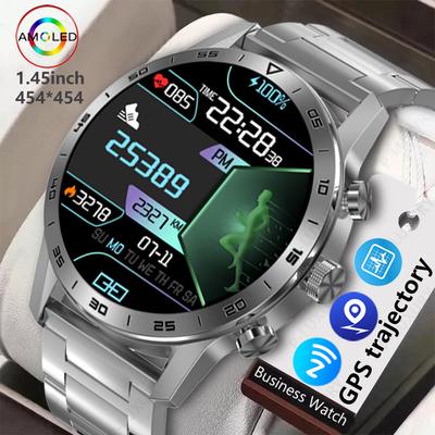 Nfc Ecg Voice Assistant Smartwatch 454*454 Hd Gps Trajectory Sport Ip68 Водонепроницаемый для Android Ultimate Smart Watch Men