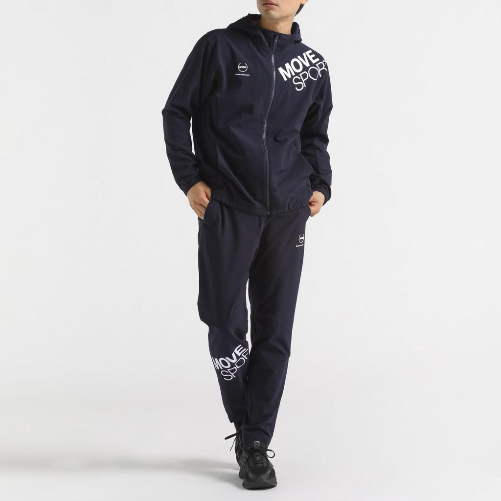 Толстовка с капюшоном Descente AIRY TRANSFER на молнии TOUGH 4WAY Stretch Water Repellent Training Running Navy 2L [Move Sports]