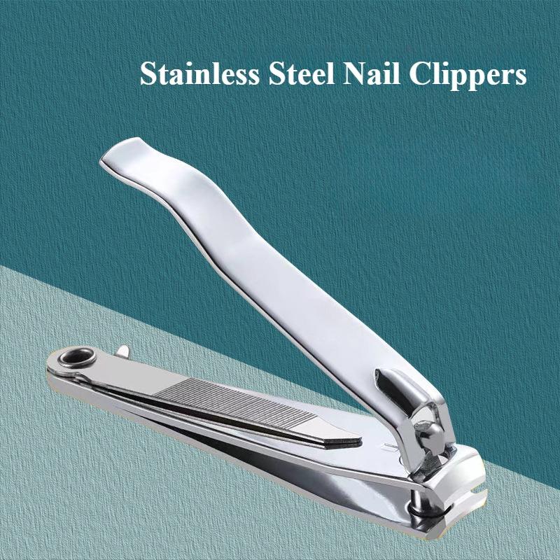 Заводские щипчики для ногтей из углеродистой стали, одинарные, портативные, большие, бытовые, вращающиеся, с пилкой, щипчики для ногтей, маникюрные инструменты