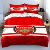 Arsenal logo and stripes. Bedding sets Duvet cover sets Duvet covers Pillowcases(1*Duvet Cover 2*Pillowcases without duvet insert)
