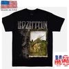 Футболка с принтом Led Zeppelin Stairway To Heaven Графический дизайн Рок-группа Репринт Унисекс Футболка