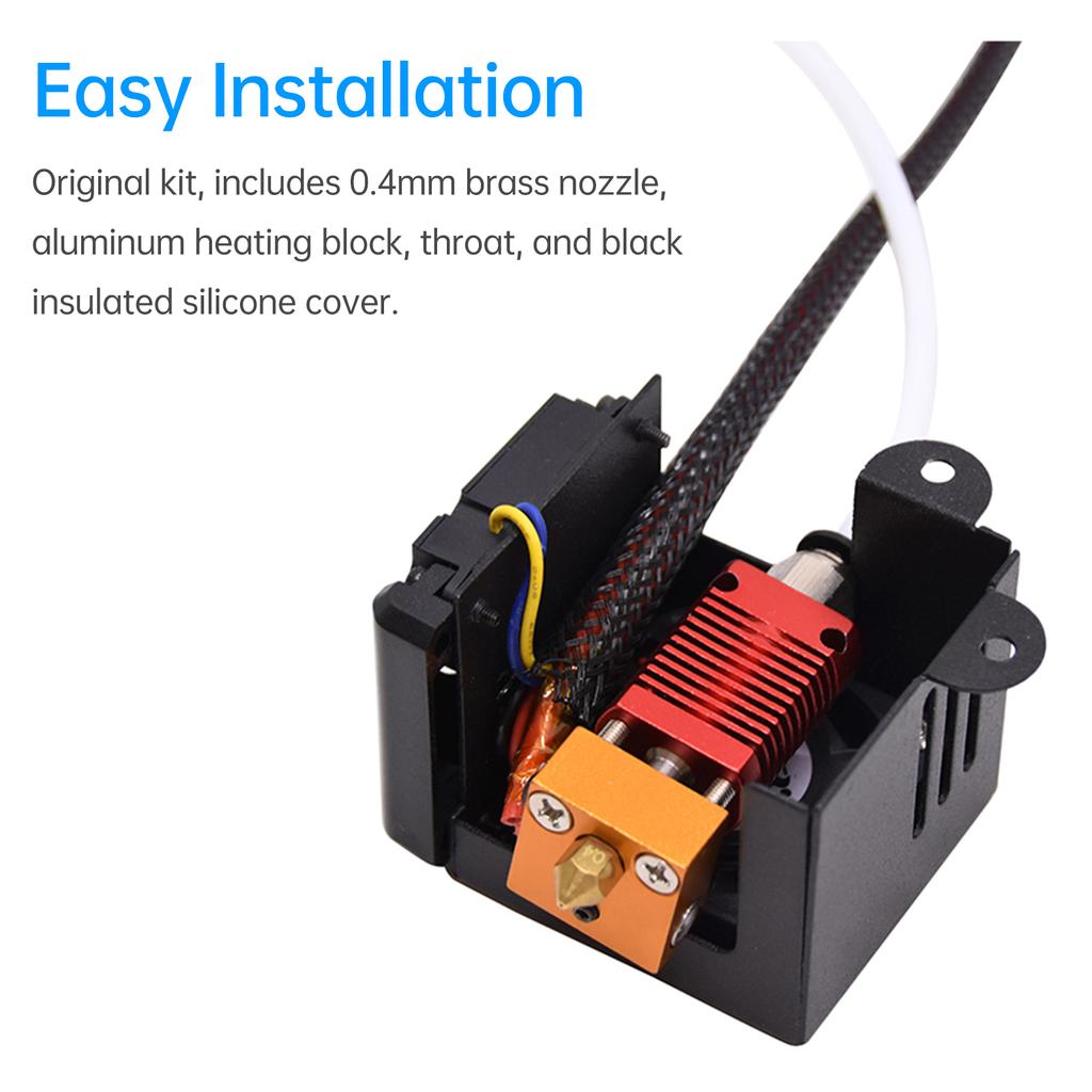 Ender-3 Full Assembled Hotend Kit 24V with Silicone Cover 1.2m Thermistor Compatible with CR-10/CR-10 S5/CR-10-S4/CR-10S/CR-10 MINI/ Ender 2/Ender-3