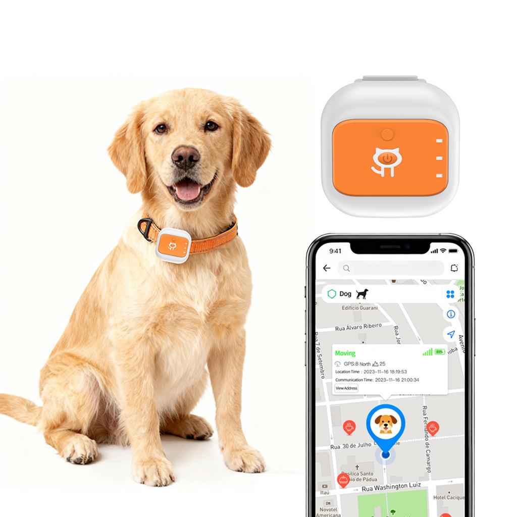 Умный мини-трекер для питомцев GPS-трекер для животных Глобальный 4G LTE Умное устройство против потери Ежедневный исторический маршрут для кошки маленькой собаки IOS Android