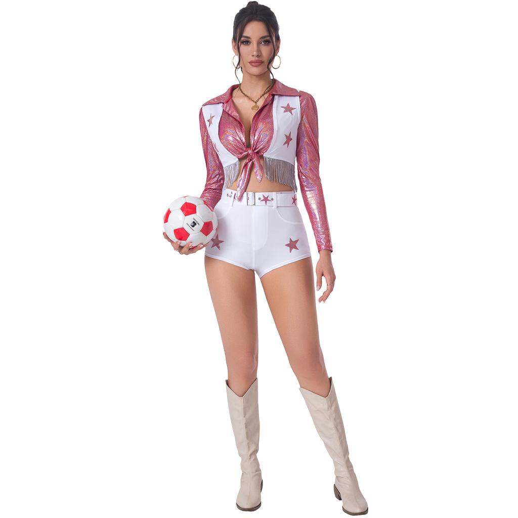 M-XL American Football Baby Sexy Cheerleading Uniform, Sexy Star Lala Uniform, Performance Uniform Halloween Costume
