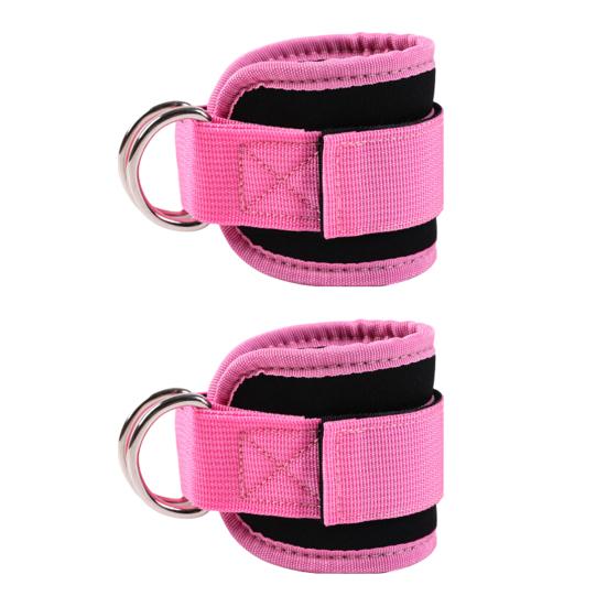 2 шт. манжеты для фитнеса на щиколотке с D-образным кольцом, регулируемые для мужчин и женщин, упражнения на бедра, силовые тренировки, эспандер, аксессуары, ремни на щиколотке, тренировки в домашнем спортзале