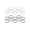 Gaona Kore Eeyan Toilet Flush Pipe Gaskets for Water Leak Repair, Drain Pipes, 38mm Outer Diameter, Corner-Mounted Low Tank, GA-NE012, Pack of 10
