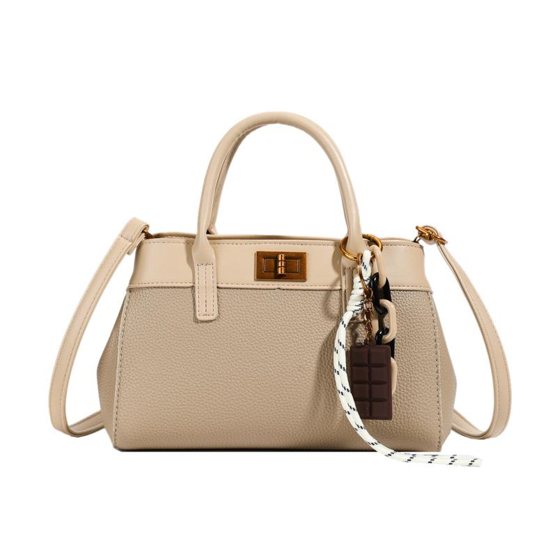 Портативная маленькая квадратная сумка с узором личи для женщин, новая коллекция весна 2025, модная сумка через плечо в корейском стиле, высококачественная повседневная сумка через плечо