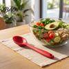 Safe Kitchenware for Home Silicone Serving Spoon, Heat Resistant Non-stick Kitchen Utensil, Cooking Spoon Ergonomic Anti-slip Handle Soup And