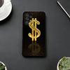 Чехол для телефона Money Gold A-Art для Samsung S25, S24, S21, S22, S23, S30, Ultra, S20, Plus, Fe, Lite, Note, 10, Черный чехол