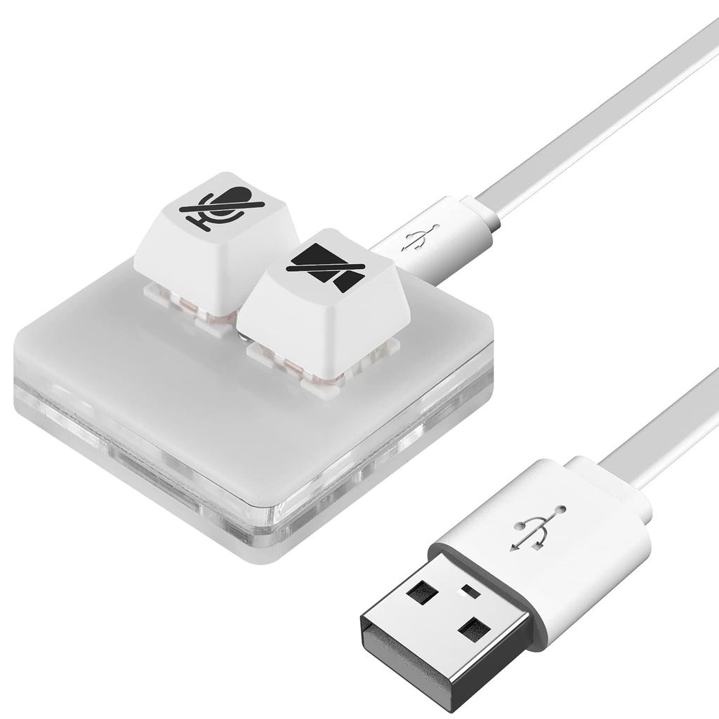 LinkIdea USB Zoom Meeting Mute Button Video Mic Audio Compatible with Windows Zoom App Plug and Play Keyboard Meeting Controller for Online
