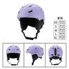 Universal Ski Helmet Adults Kids With Integrated Goggle Strap PC Shell EPS Liner Outdoor Indoor Snow Sports Safety Gear