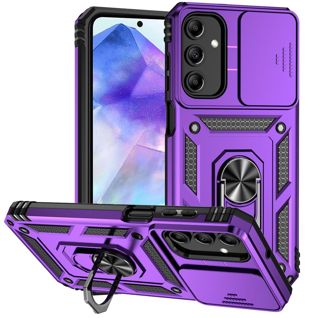 For Samsung Galaxy A35 5G Case Camera Slide Protector Kickstand Shockproof Phone Cover