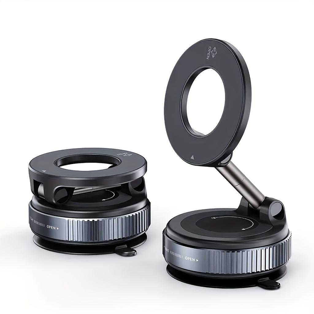 Magnetic Phone Holder Set Includes 1 Holder 1 Magic Ring Cleaning Cloth And Rubber Pad Equipped