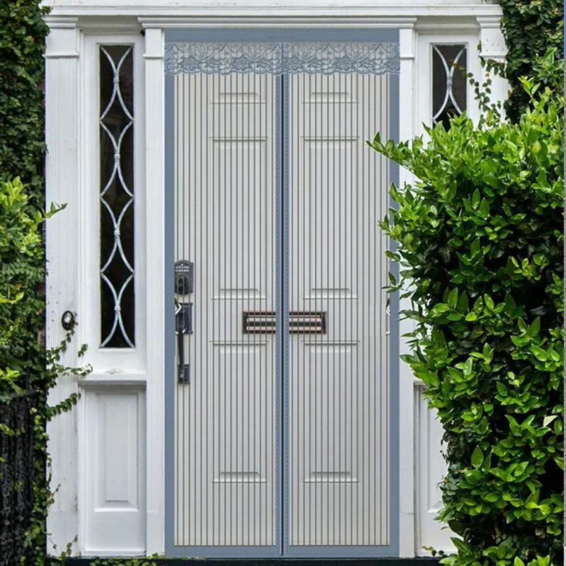 Магнитная дверная сетка большого размера Дверная магнитная москитная сетка Защита от насекомых Летная Летняя и Кухонная Внутренняя Невидимая сетка Магнитная дверная сетка