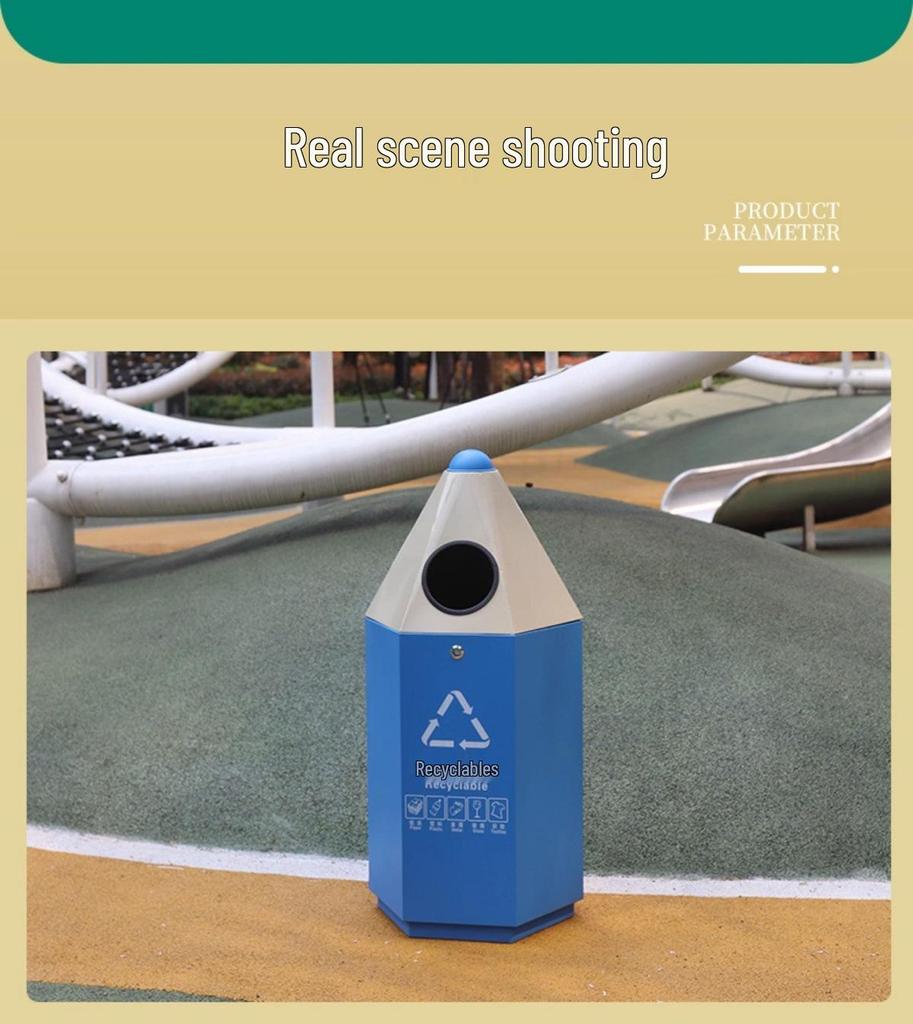 Мультяшный Креативный Уличный Детсадовский Игровой Площадка Мусорный Бак