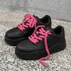 Dark Night Dark Thick-soled Heightening Board Shoes Sports Casual Shoes Autumn and Winter Niche Design Couple Bread Shoes Men and Women 28061