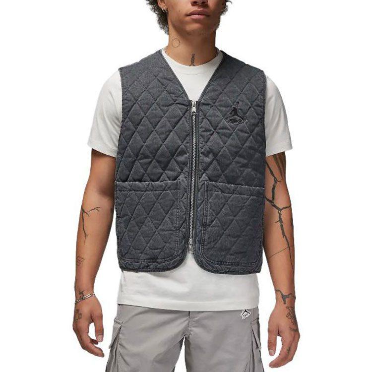 Jordan Flight Vests Men's Gray V Neck Moderate Other DV7565-010