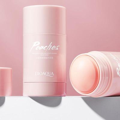 Bioaqua Peach Твердая маска для лица Глубоко очищающая увлажняющая омоложение кожи Портативная маска-карандаш