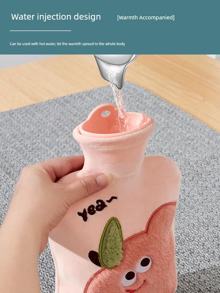 Hot Compress Special Hot Water Bag Water Injection Hot Water Bag Thickened Explosion-Proof Bed Girl Hot Compress Hand Warmer Large Artifact