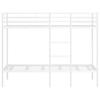 Bunk Bed without Mattress White 100 x 190 cm Steel