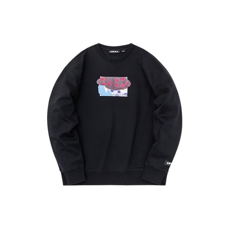 ANTA Sweatshirts Unisex Black Crew Neck Thickened Regular 172248712-2