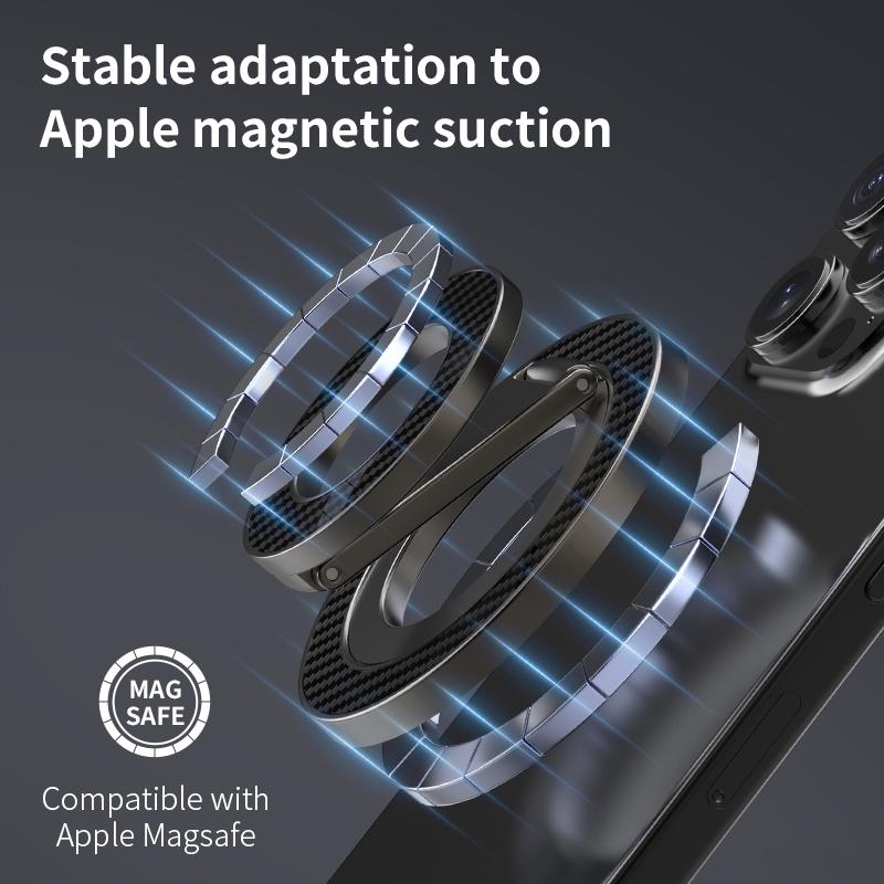 Для MagSafe Двусторонний Магнитный Держатель-Кольцо для Телефона Портативная Складная Подставка для Мобильных Телефонов Аксессуары для Телефона Кронштейн для Поддержки Рукоятка