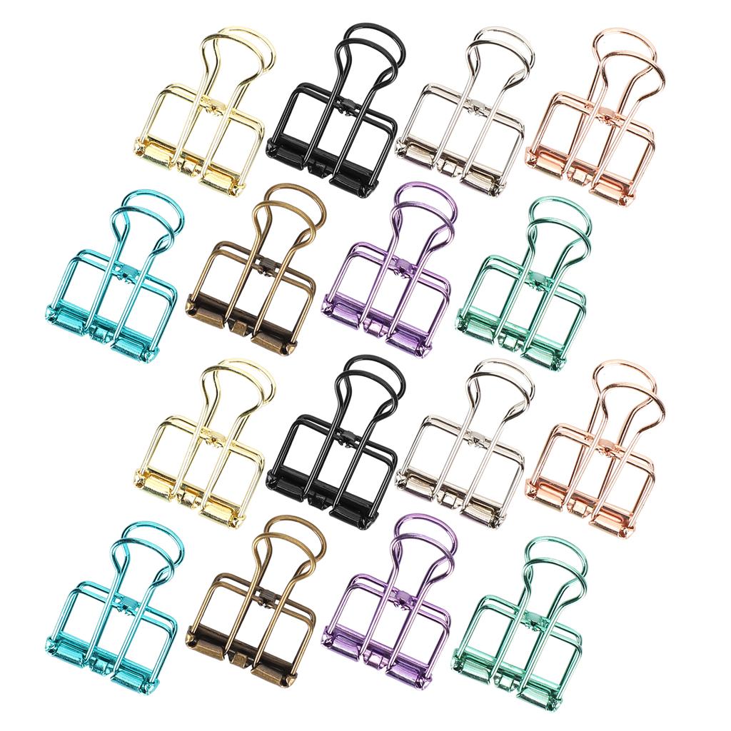 Hollow Dovetail Clip MultiColor Long Tail Binder Clips Paperclip Office Decorative Tool
