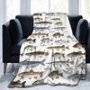 Sea Fish Pattern Flannel Blanket Sheet Bedspread Decorative Blanket Sofa Blanket