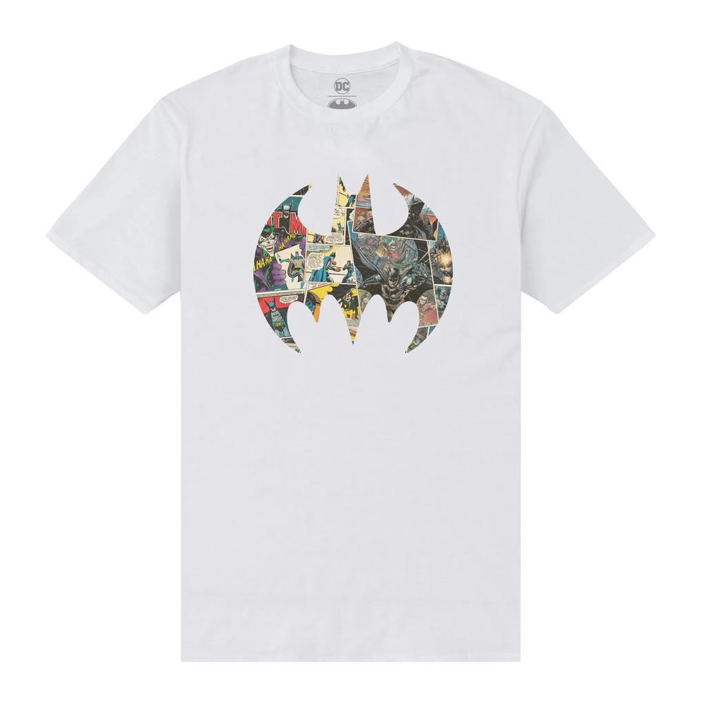 Batman Unisex Adult Comic Logo T-Shirt