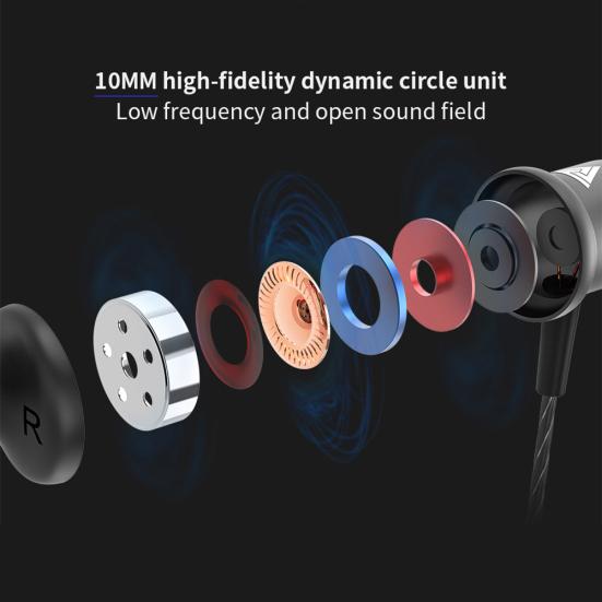 TALOS Модные металлические проводные наушники с тяжелыми басами Спортивная гарнитура-вкладыш для мобильного телефона