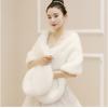 Autumn And Winter Fox Hair Fur Shawl Female Mink Hair Bridal Wedding Shawl Dress Cheongsam Cape Cloak Scarve