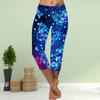 Брюки летние короткие леггинсы укороченные узкие брюки леггинсы больших размеров женские облегающие брюки с принтом 3D Star Butterfly