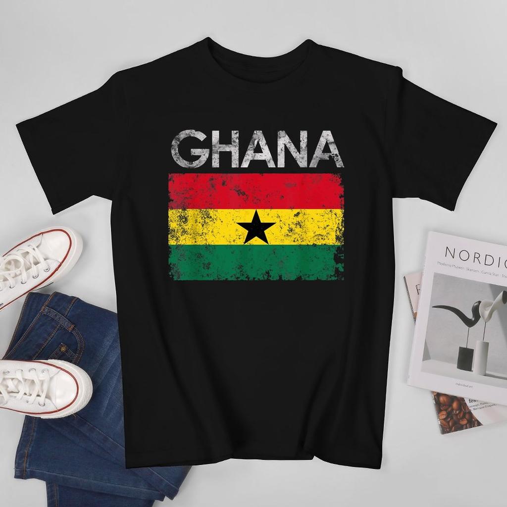 More Design Ghana Flag Ghanaian Unisex Tshirt Tees Tshirt Oneck T Shirts Unisex Boys Clothing 100 Cotton