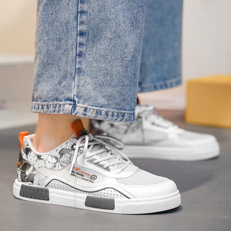 Мужская белая спортивная обувь, повседневная обувь, уличные кроссовки для бега, обувь для студентов, зимняя обувь больших размеров, высокие кеды