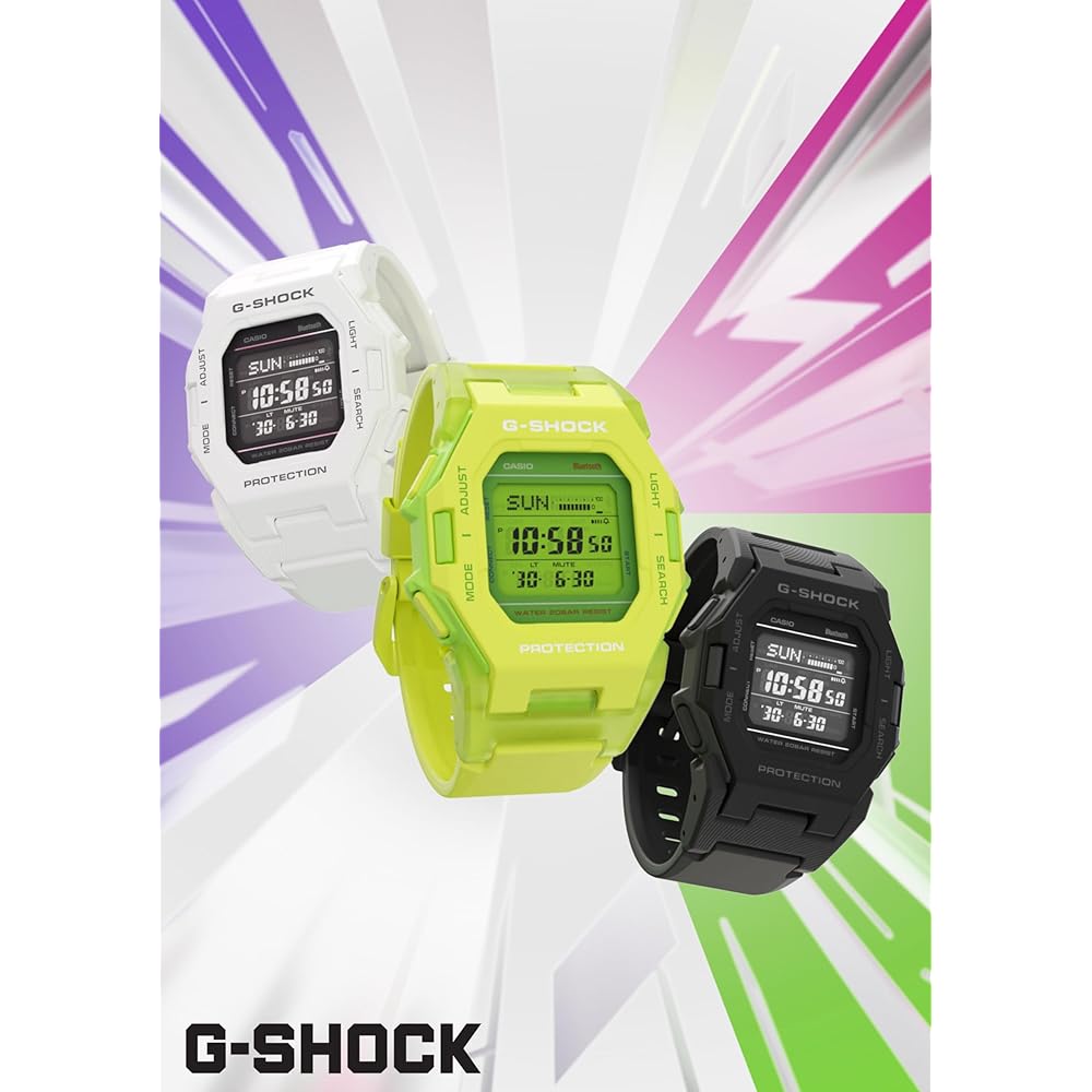 Часы Casio G-Shock (Аутентичная японская модель) с Bluetooth и шагомером, GD-B500-1JF, Мужские, Черный