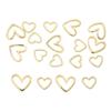 Copper Hollow Peach Heart Charms For DIY Jewelry Making Craft Accessories